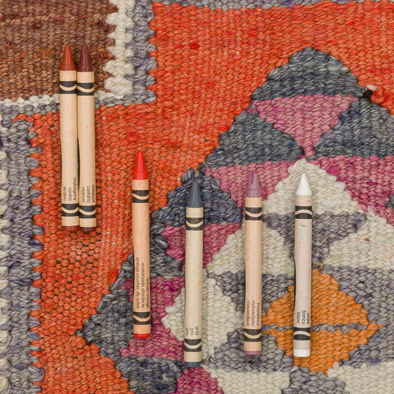 Alfombra Kilim Tribal Vintage - 91 cm x 286 cm - K0077560