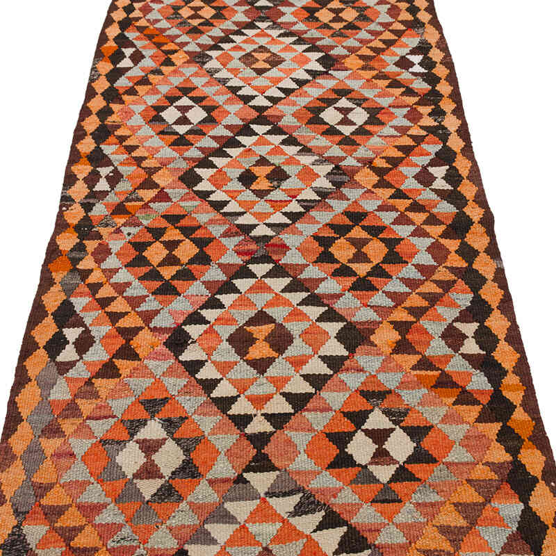 Vintage Tribal Kilim Runner - 2' 11" x 9' 9" (35" x 117") - K0077563
