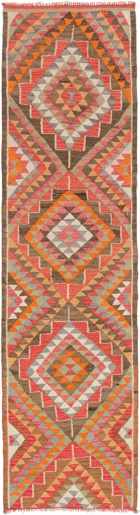 Alfombra Kilim Tribal Vintage - 83 cm x 320 cm