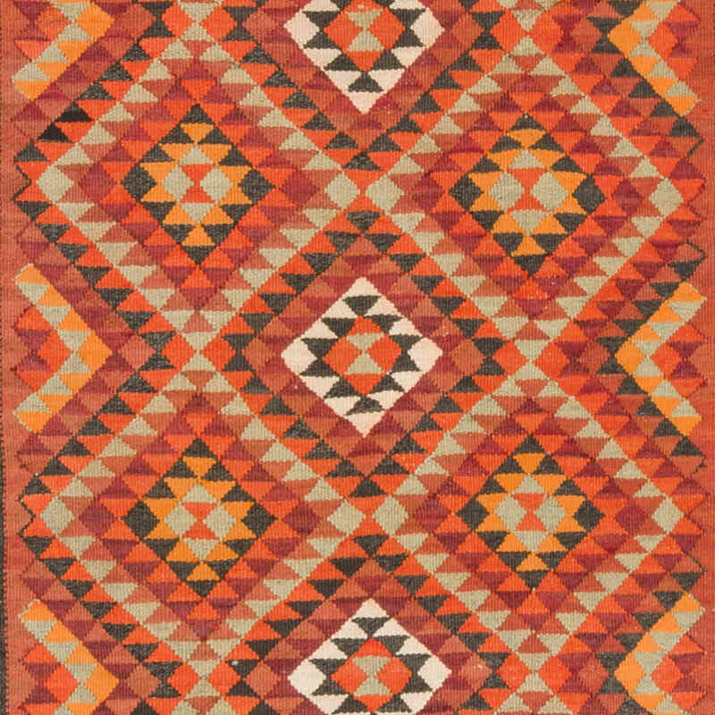 Alfombra Kilim Tribal Vintage - 93 cm x 322 cm - K0077565