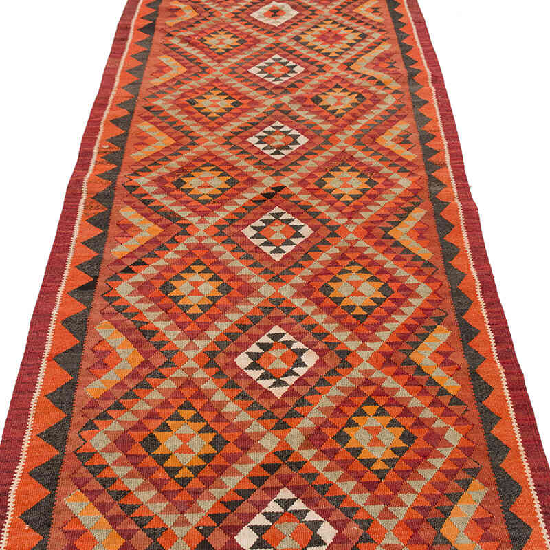 Alfombra Kilim Tribal Vintage - 93 cm x 322 cm - K0077565