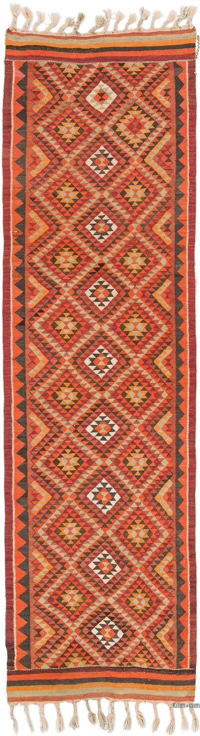 Alfombra Kilim Tribal Vintage - 93 cm x 322 cm
