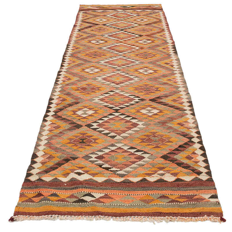 Vintage Herki Kilim Yolluk - 85 cm x 293 cm - K0077566
