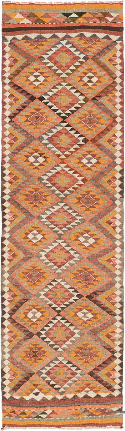 Vintage Herki Kilim Runner - 2' 9" x 9' 7" (33" x 115")