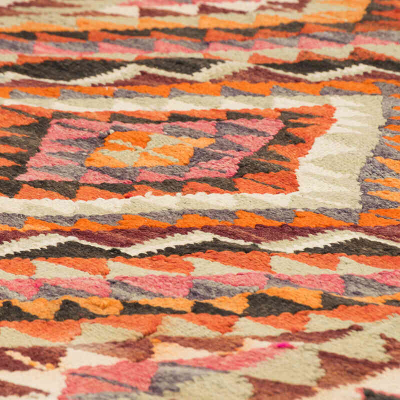 Vintage Herki Kilim Runner - 3'  x 9' 10" (36" x 118") - K0077571
