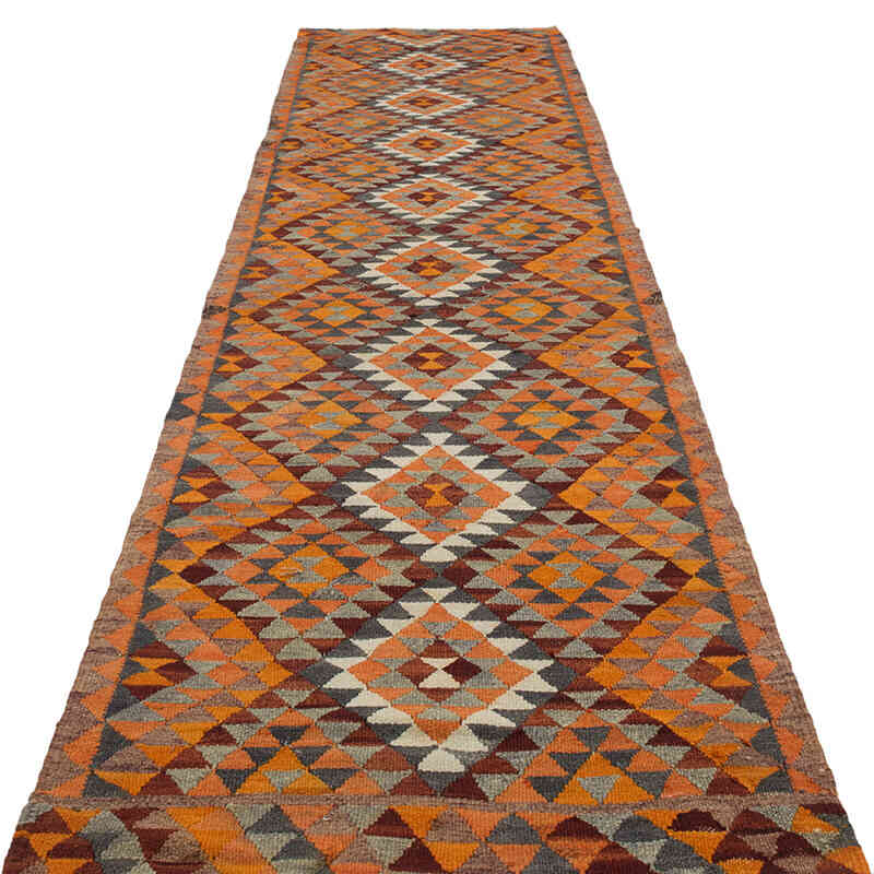 Corredor Vintage Herki Kilim - 90 cm x 353 cm - K0077576