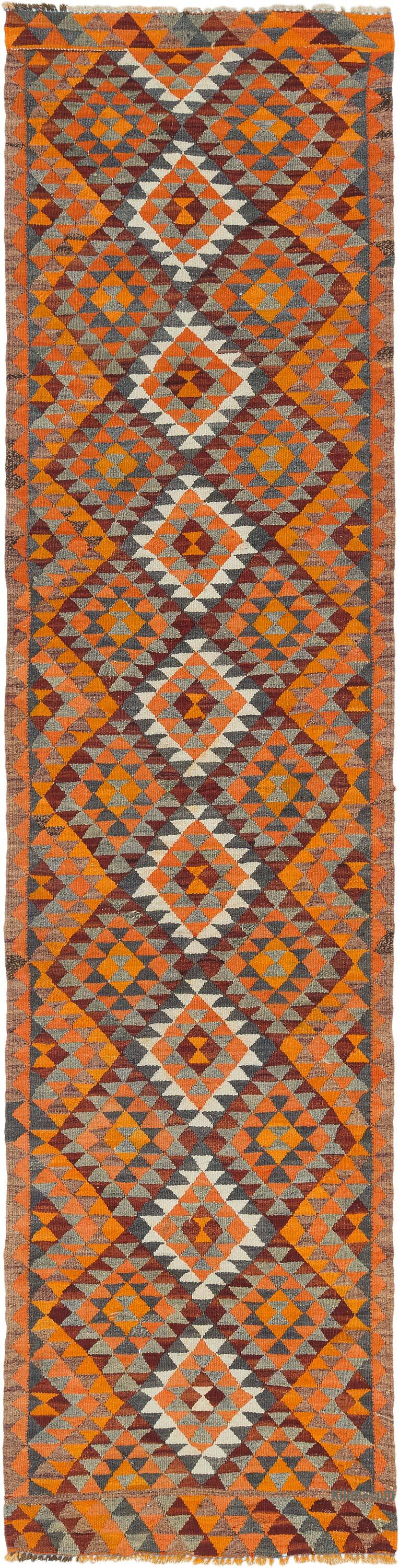 Corredor Vintage Herki Kilim - 90 cm x 353 cm - K0077576