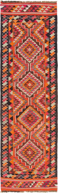 Corredor Vintage Herki Kilim - 93 cm x 320 cm