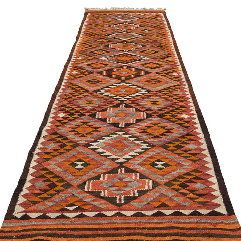 Vintage Herki Kilim Yolluk - 94 cm x 336 cm - K0077578