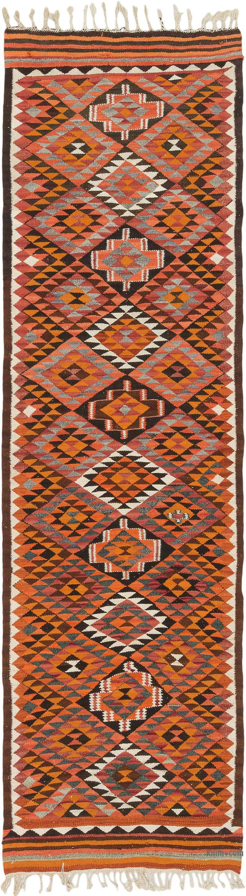 Vintage Herki Kilim Yolluk - 94 cm x 336 cm - K0077578