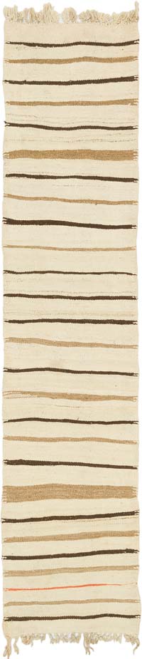 Vintage Turkish Kilim Runner - 2' 7" x 11' 5" (31" x 137")