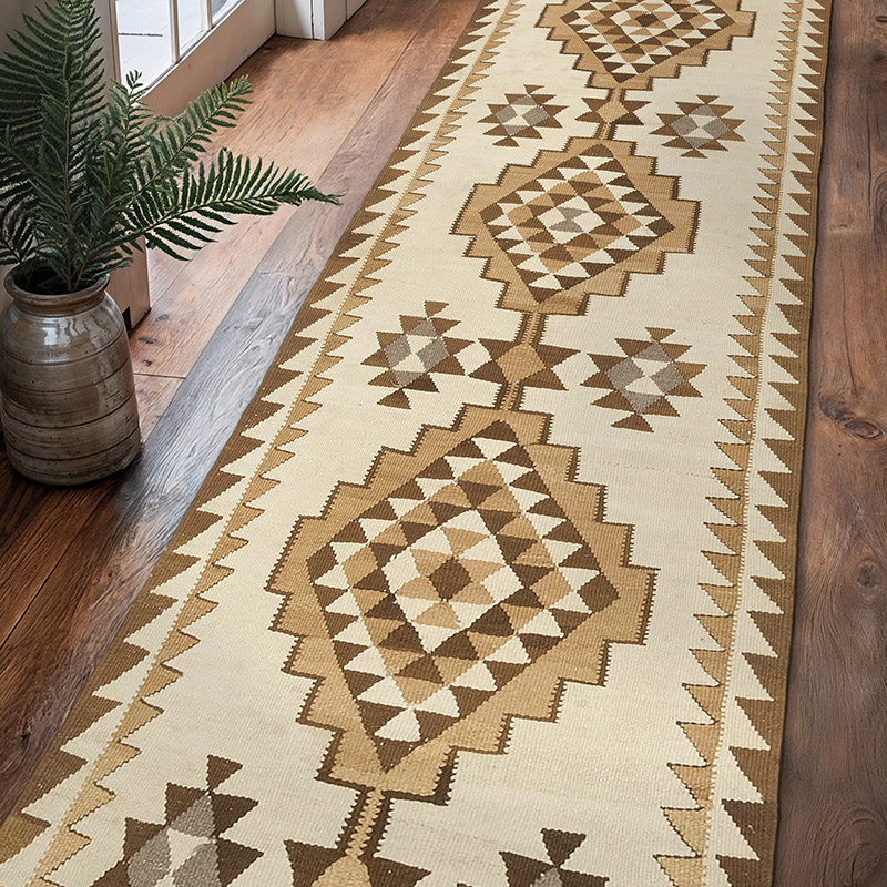 Vintage Herki Kilim Yolluk - 87 cm x 325 cm - K0077581