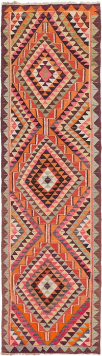 Corredor Vintage Herki Kilim - 92 cm x 325 cm