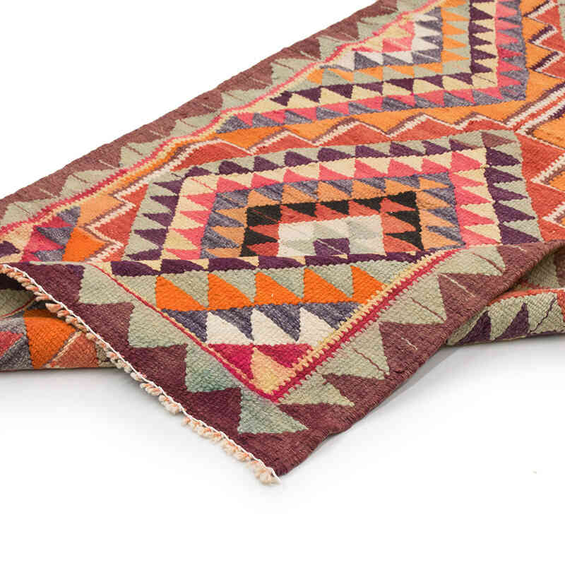 Vintage Herki Kilim Yolluk - 92 cm x 325 cm - K0077582