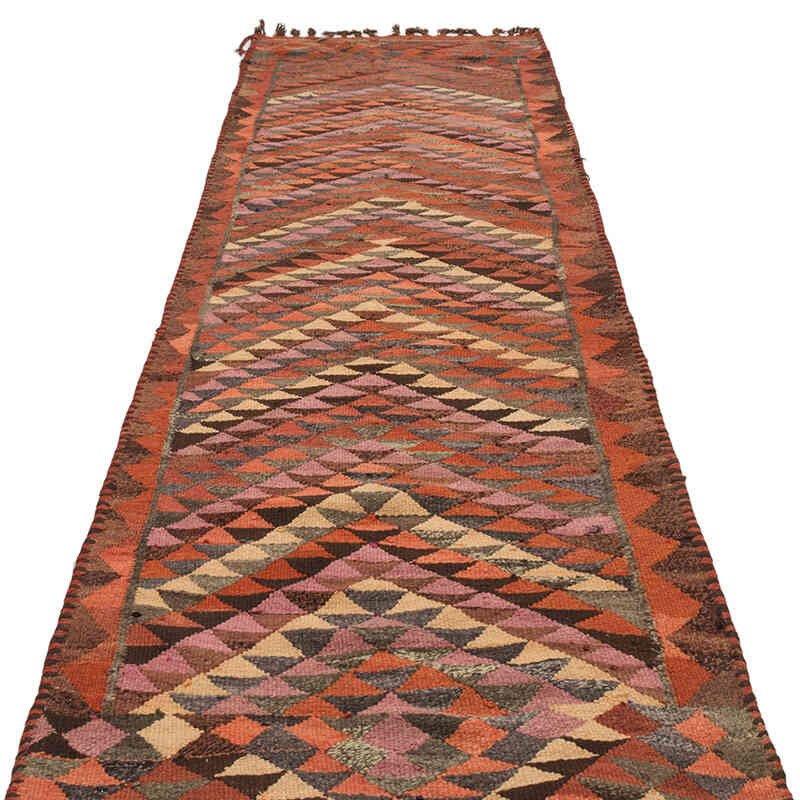 Vintage Herki Kilim Yolluk - 91 cm x 330 cm - K0077583