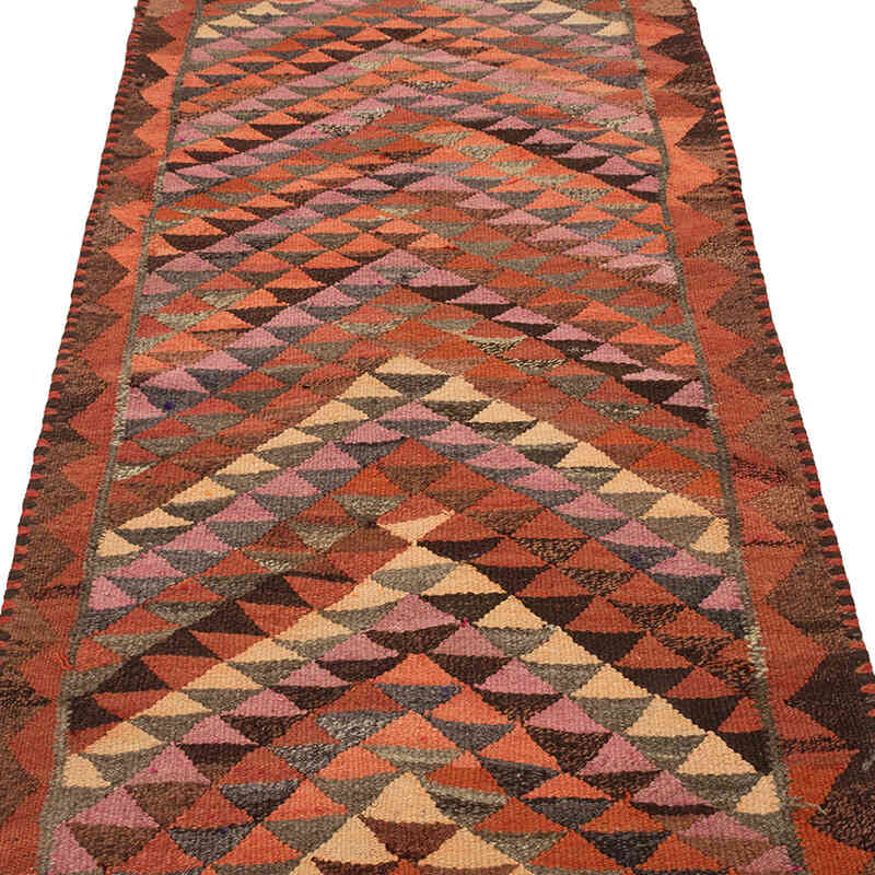 Vintage Herki Kilim Yolluk - 91 cm x 330 cm - K0077583
