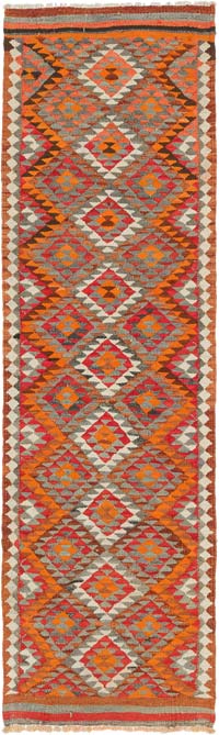 Corredor Vintage Herki Kilim - 86 cm x 293 cm