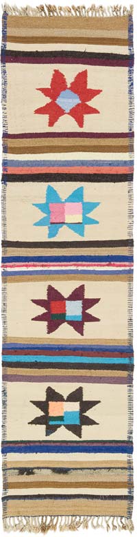 Vintage Herki Kilim Yolluk - 84 cm x 317 cm