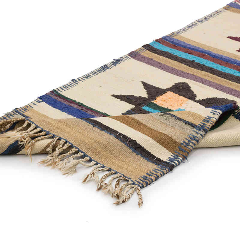 Vintage Herki Kilim Runner - 2' 9" x 10' 5" (33" x 125") - K0077588