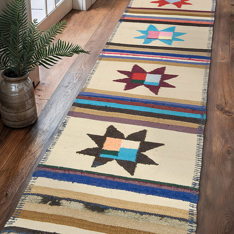 Vintage Herki Kilim Runner - 2' 9" x 10' 5" (33" x 125") - K0077588