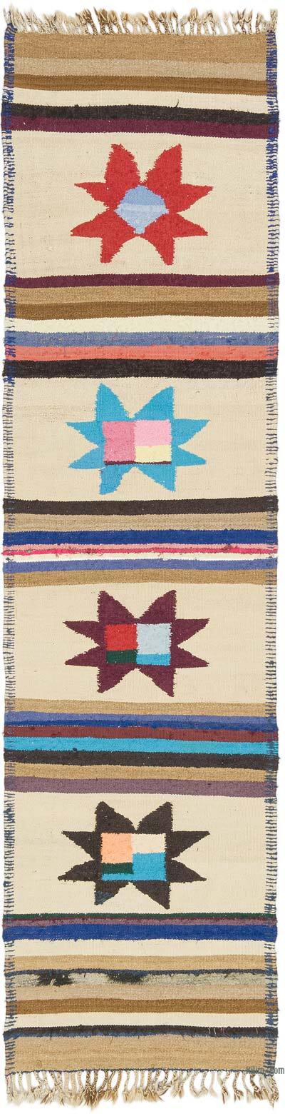 Corredor Vintage Herki Kilim - 84 cm x 317 cm