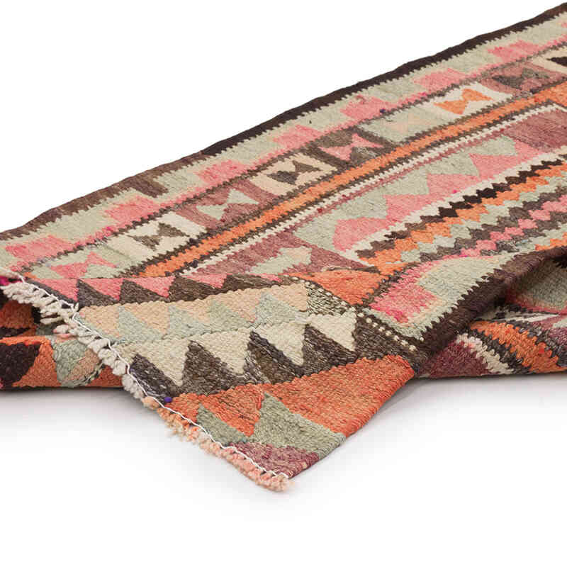 Vintage Herki Kilim Runner - 2' 11" x 10' 3" (35" x 123") - K0077590