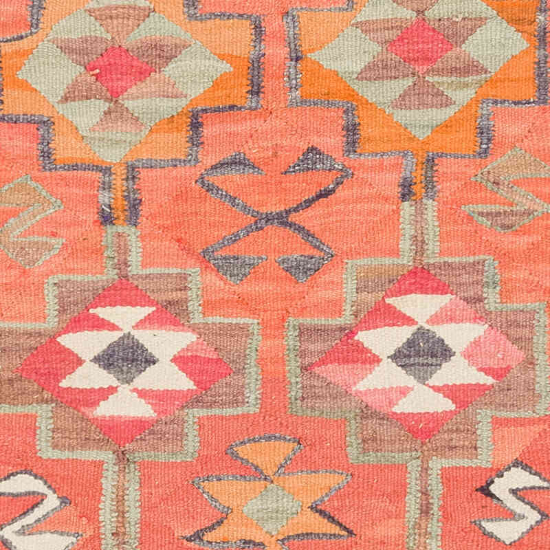 Vintage Herki Kilim Yolluk - 99 cm x 347 cm - K0077592