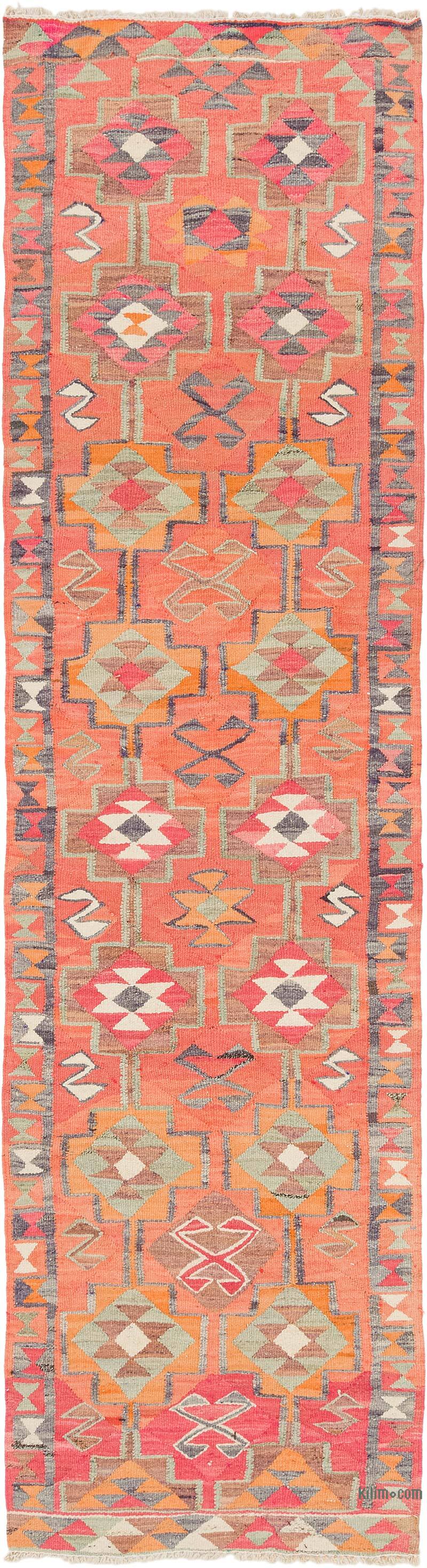 Vintage Herki Kilim Yolluk - 99 cm x 347 cm - K0077592