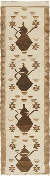 Corredor Vintage Herki Kilim - 84 cm x 287 cm