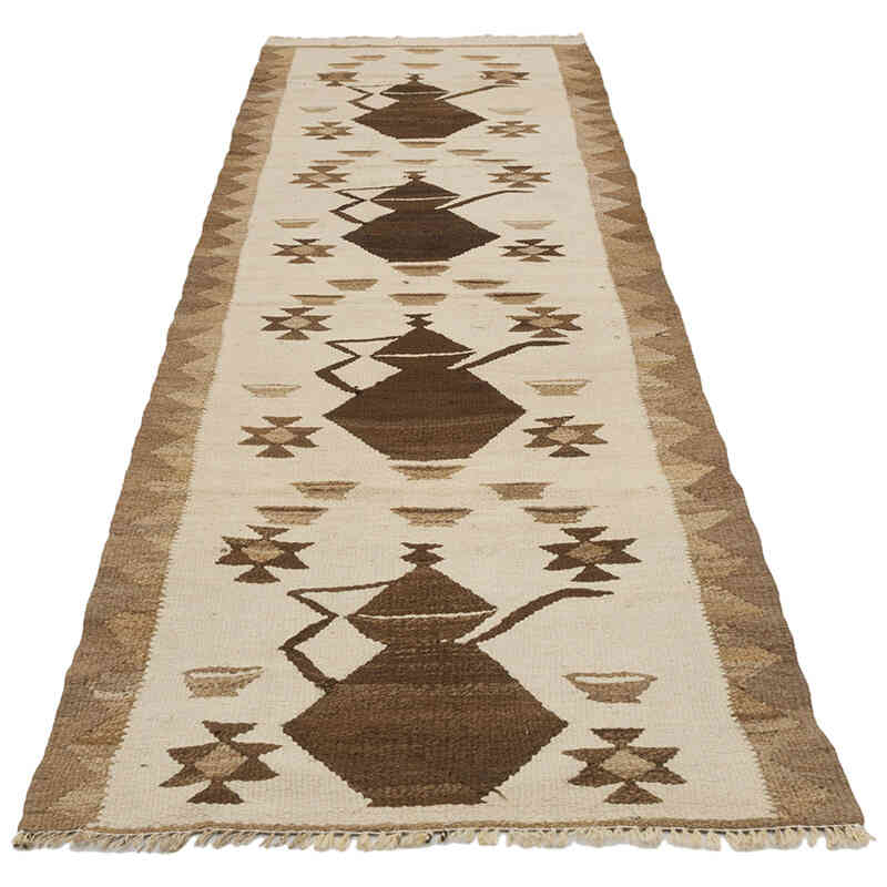 Vintage Herki Kilim Yolluk - 84 cm x 287 cm - K0077593