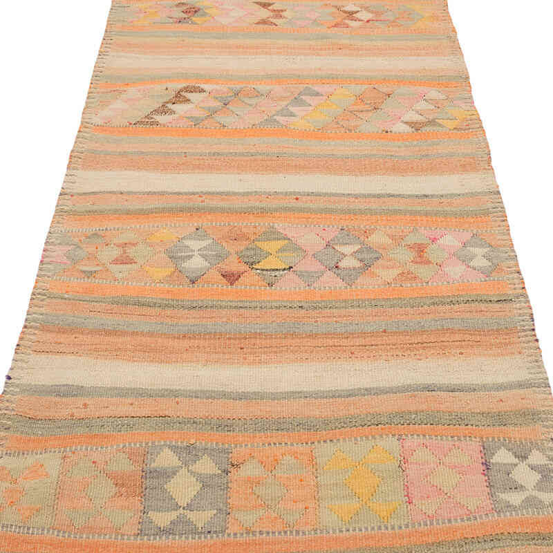Vintage Herki Kilim Yolluk - 92 cm x 286 cm - K0077594