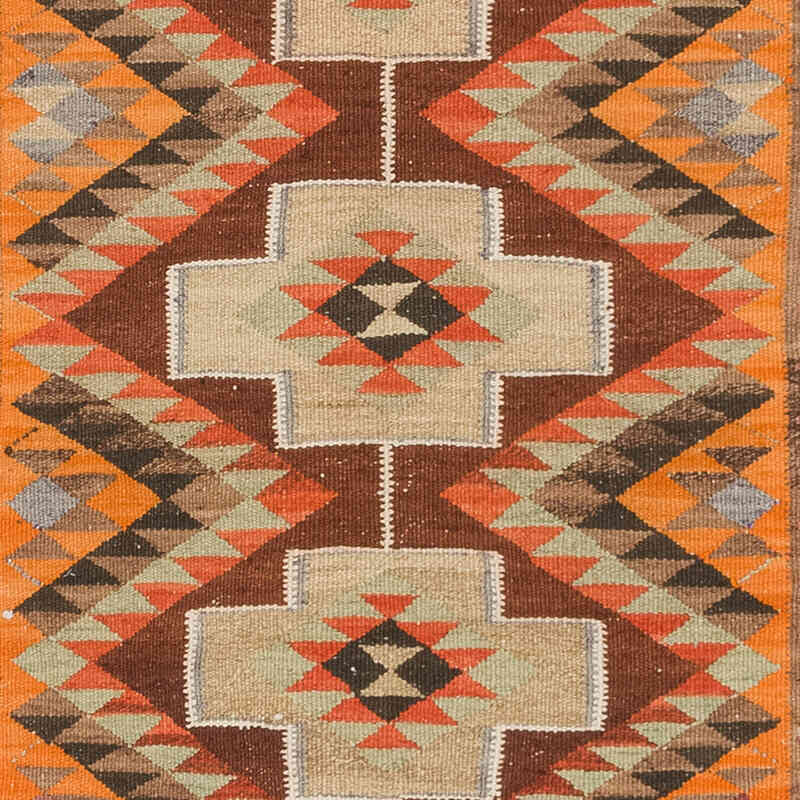 Vintage Herki Kilim Yolluk - 86 cm x 300 cm - K0077595