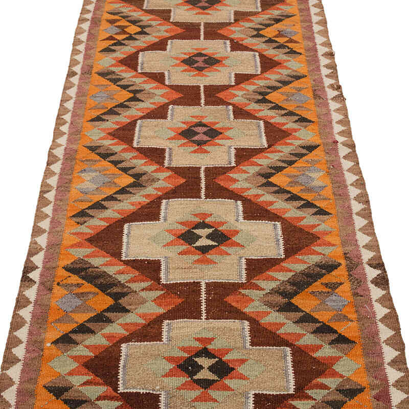 Vintage Herki Kilim Yolluk - 86 cm x 300 cm - K0077595