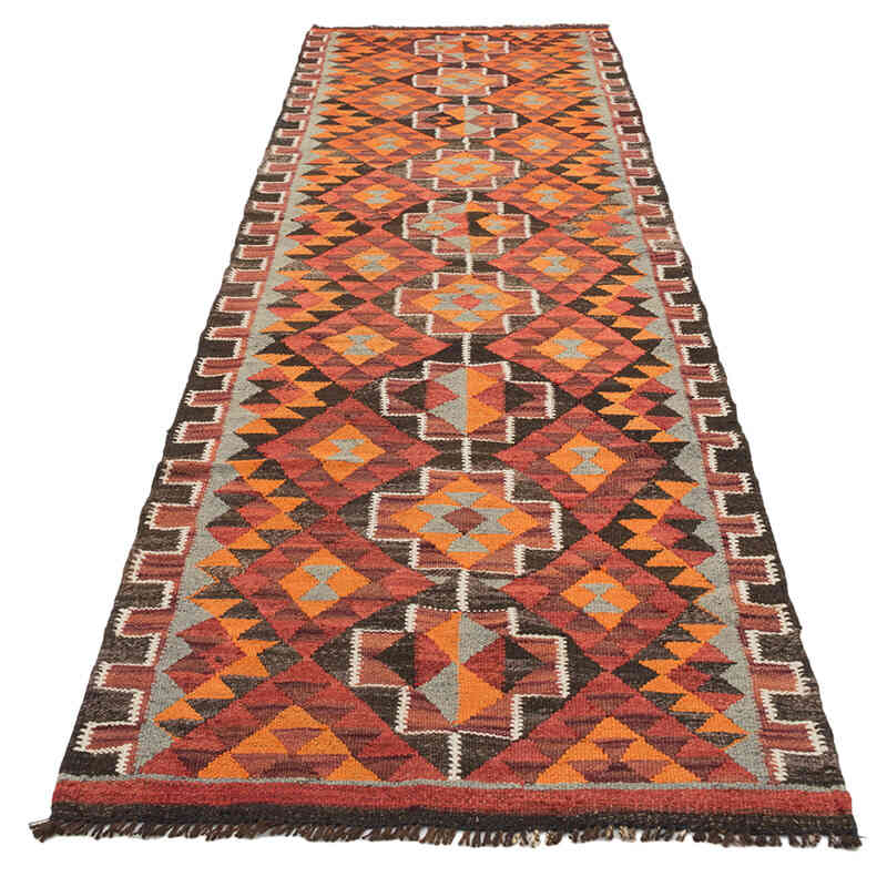 Vintage Herki Kilim Yolluk - 90 cm x 324 cm - K0077596