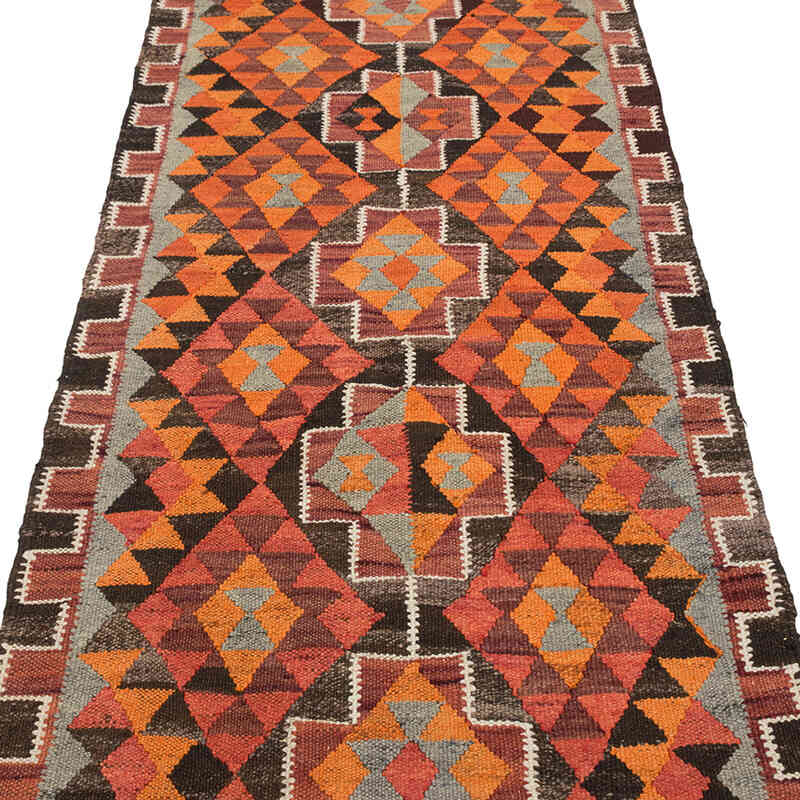 Vintage Herki Kilim Yolluk - 90 cm x 324 cm - K0077596