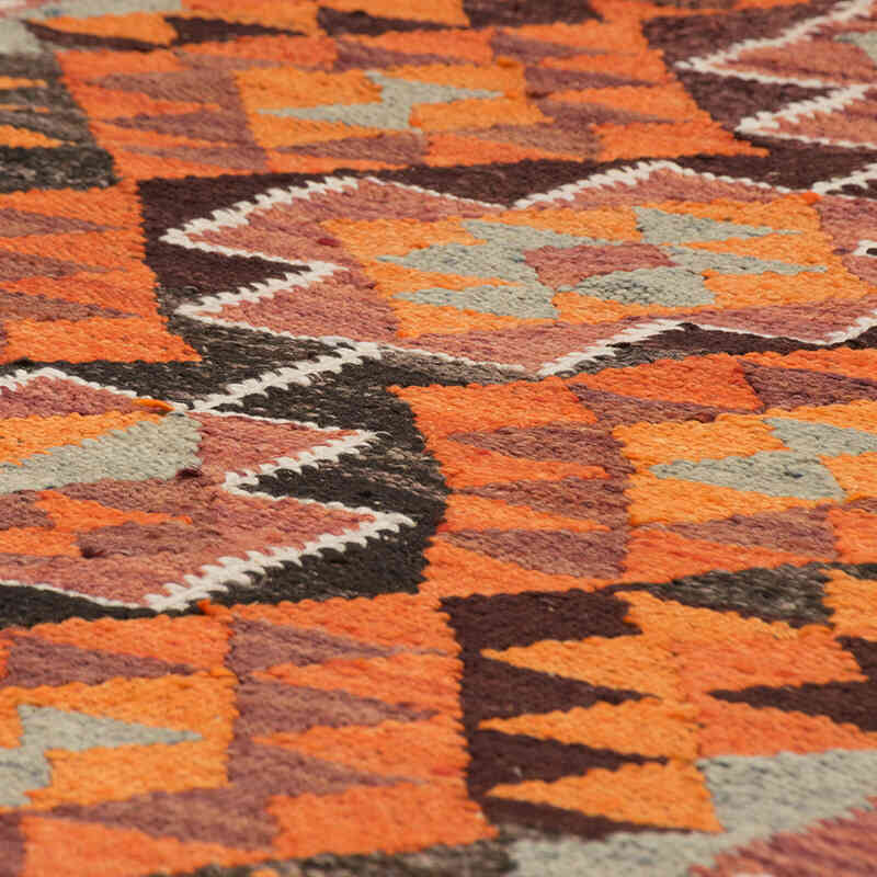 Vintage Herki Kilim Yolluk - 90 cm x 324 cm - K0077596