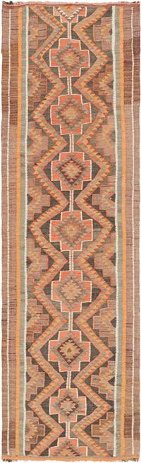 Corredor Vintage Herki Kilim - 100 cm x 335 cm