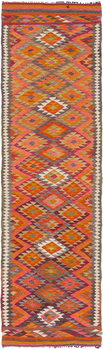 Vintage Herki Kilim Yolluk - 84 cm x 298 cm
