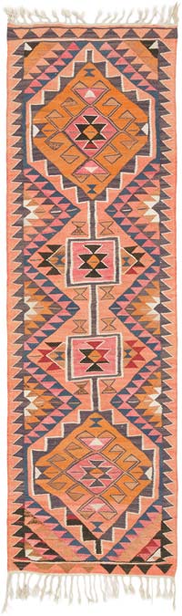 Corredor Vintage Herki Kilim - 98 cm x 311 cm