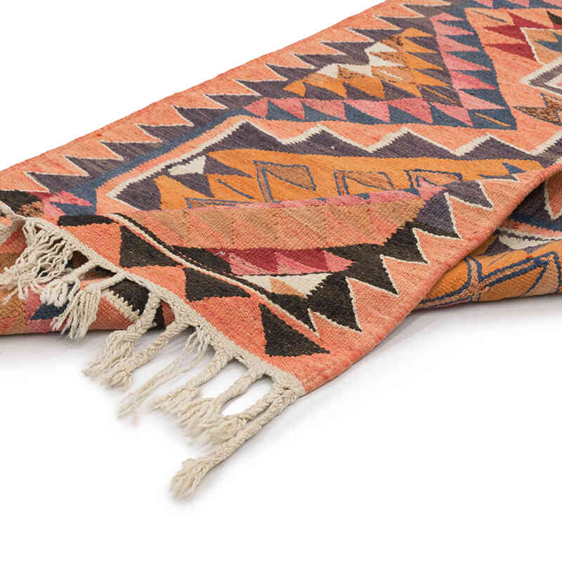 Vintage Herki Kilim Yolluk - 98 cm x 311 cm - K0077600