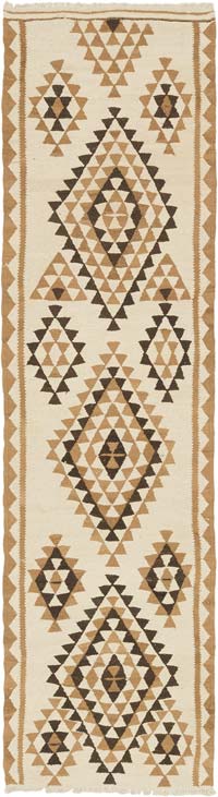 Vintage Herki Kilim Runner - 2' 11" x 10' 8" (35" x 128")