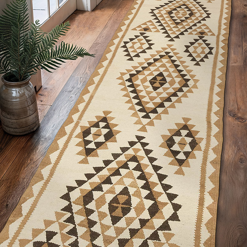 Vintage Herki Kilim Yolluk - 90 cm x 325 cm - K0077601