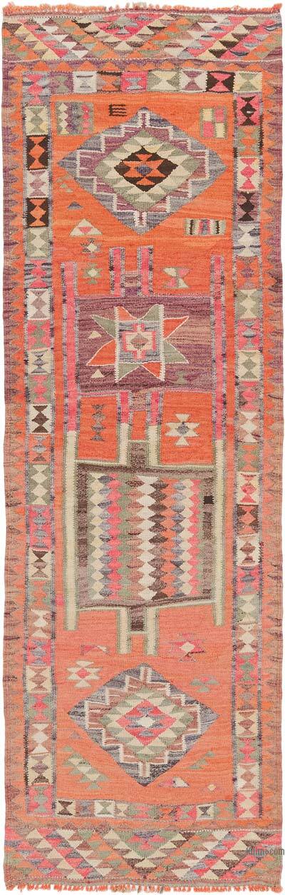 Vintage Herki Kilim Yolluk - 95 cm x 297 cm