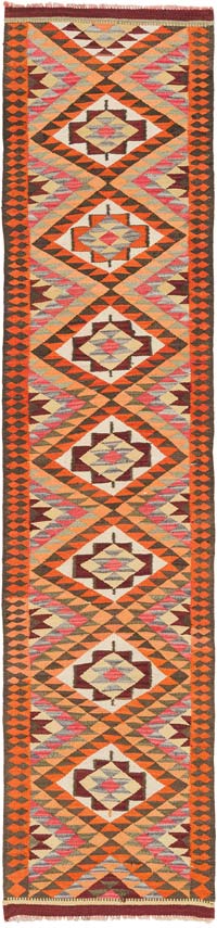Vintage Herki Kilim Yolluk - 85 cm x 373 cm