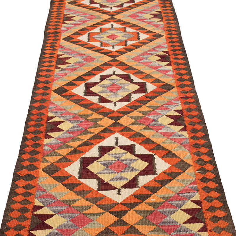 Vintage Herki Kilim Yolluk - 85 cm x 373 cm - K0077604