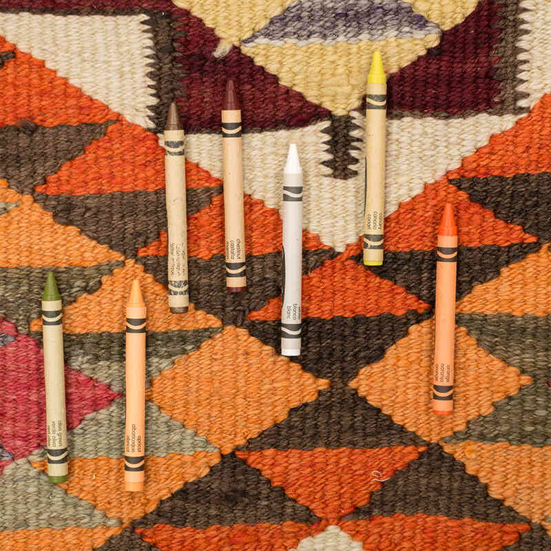 Vintage Herki Kilim Yolluk - 85 cm x 373 cm - K0077604