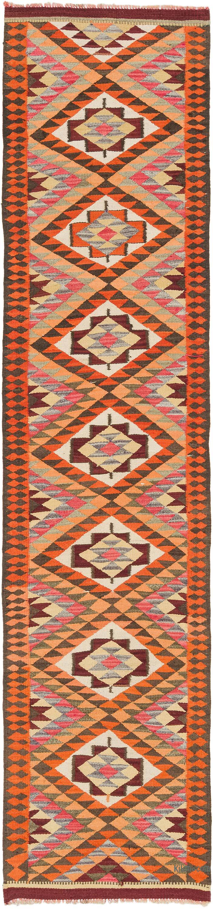 Vintage Herki Kilim Yolluk - 85 cm x 373 cm - K0077604