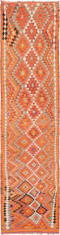 Corredor Vintage Herki Kilim - 98 cm x 378 cm