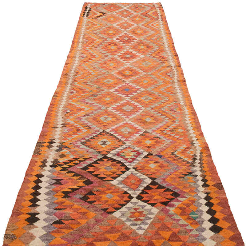 Corredor Vintage Herki Kilim - 98 cm x 378 cm - K0077605