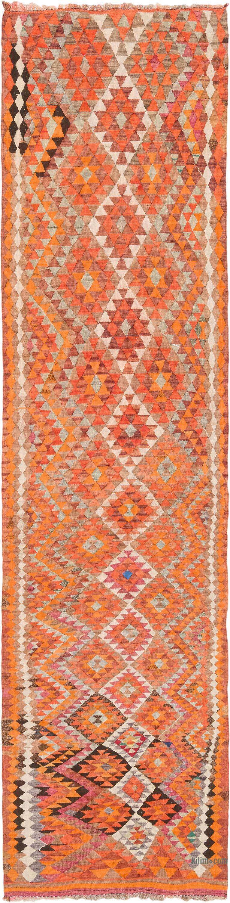 Corredor Vintage Herki Kilim - 98 cm x 378 cm - K0077605